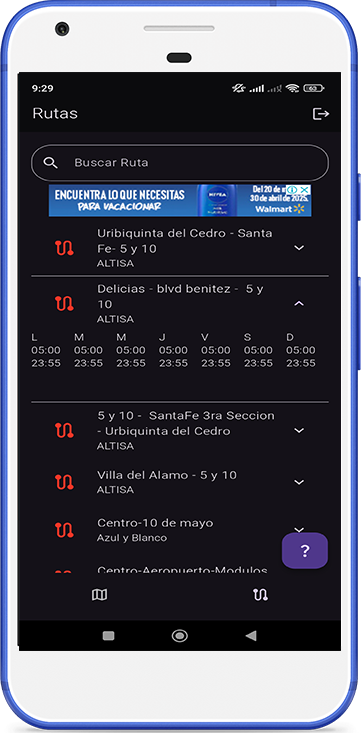 horarios
